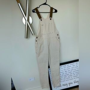 REI Co-op white women’s overalls